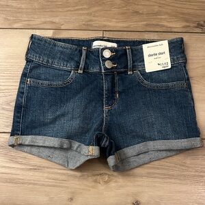 Abercrombie Kids Dark Blue Denim Shorts